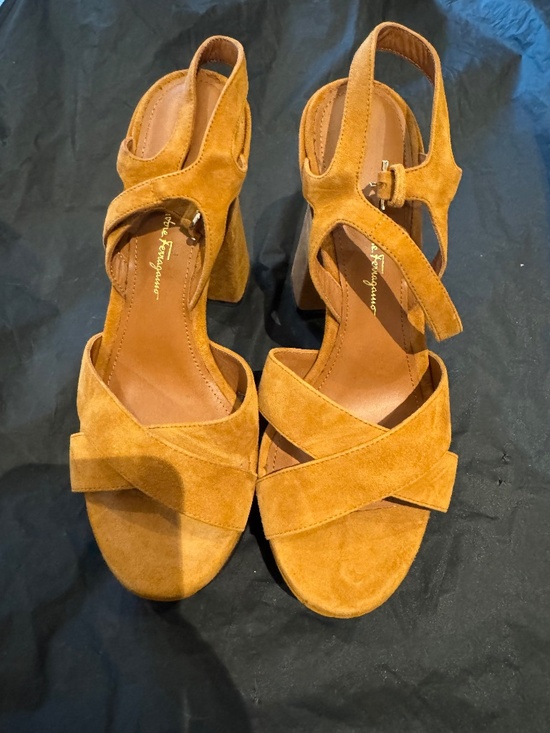 Salvatore Ferragamo Shoes - Authentic Salvadore Ferragamo platform size 7.5 suede
